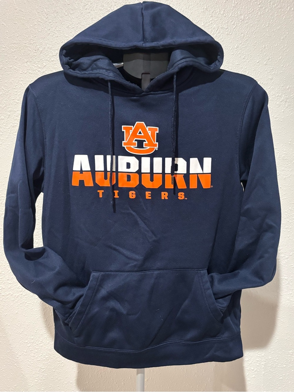 Colosseum Auburn Tigers Navy and Orange Hoodie